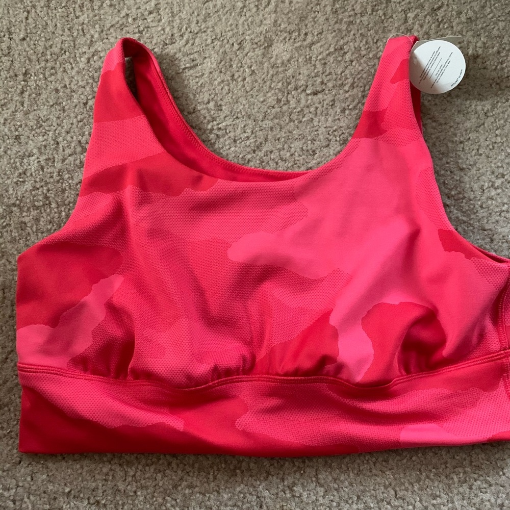 Aerie red camo sports bra nwt